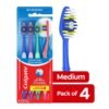 Colgate Extra Clean Flexible Grip Toothbrush, Medium, 4 Ct