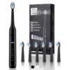 MAYZE electric Toothbrush For Adults With 6 Brush Heads