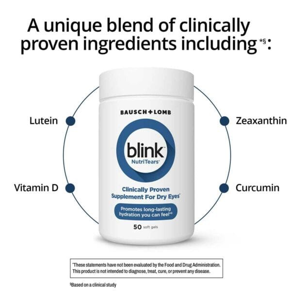 Blink NutriTears Clinically Proven Supplement for Dry Eyes